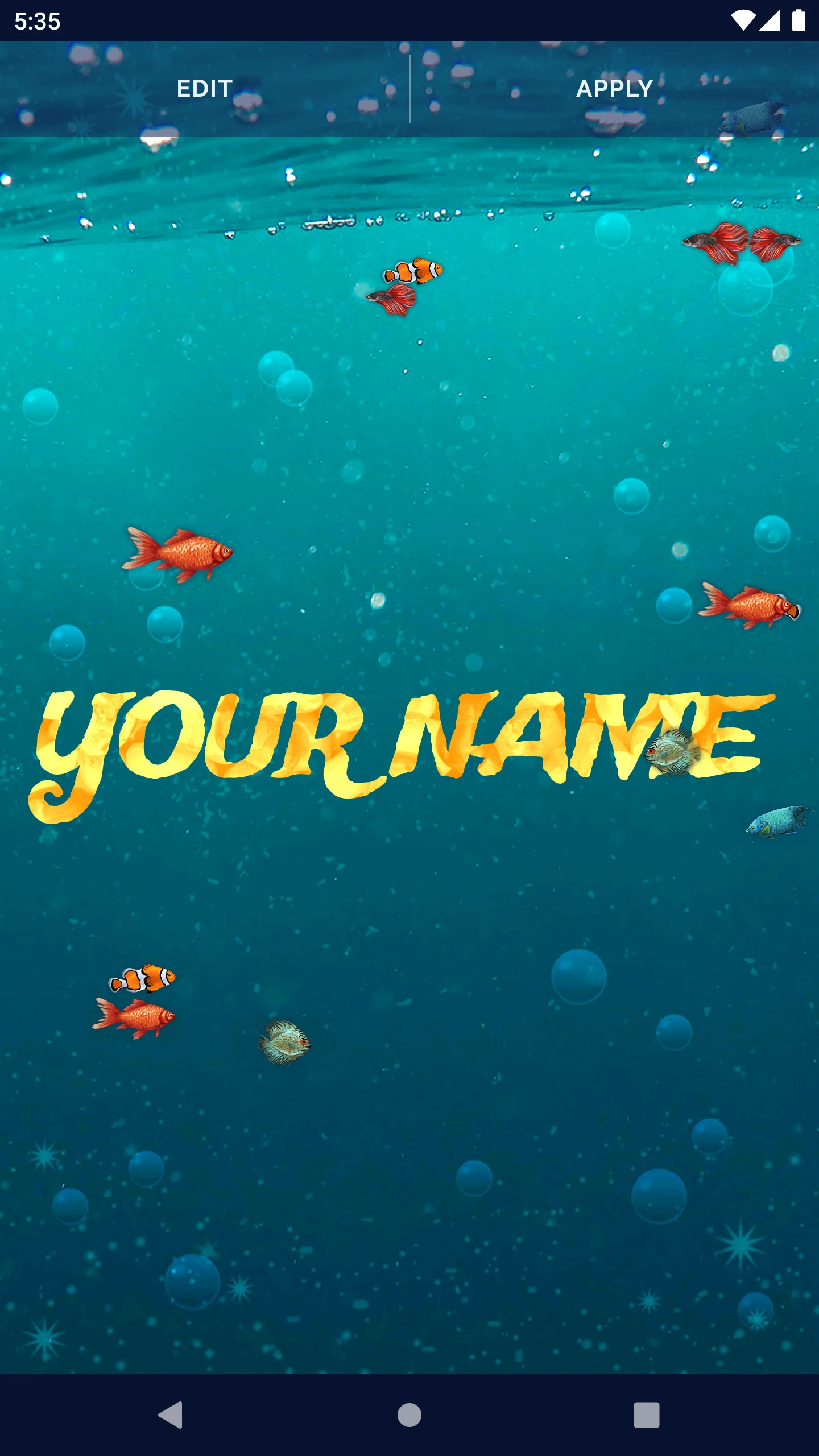 Ocean Fish Live Wallpaper 4K screenshot